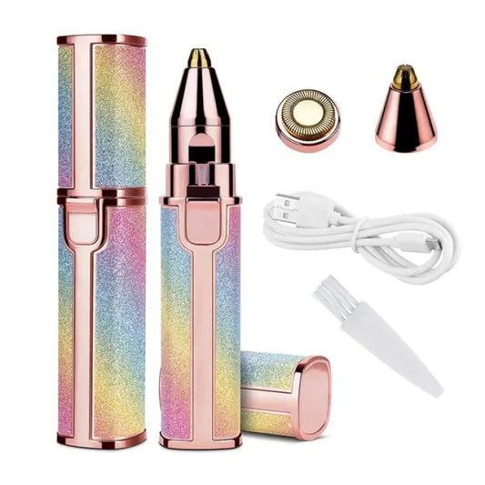2 In 1 Rechargeable Electric Eyebrow Trimmer + Body Facial Hair Removal